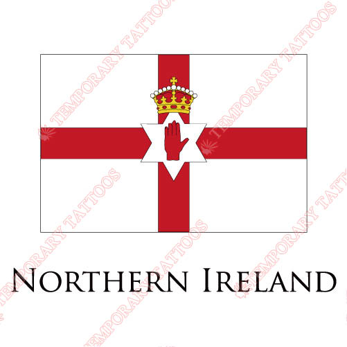 Northern Ireland flag Customize Temporary Tattoos Stickers NO.1948